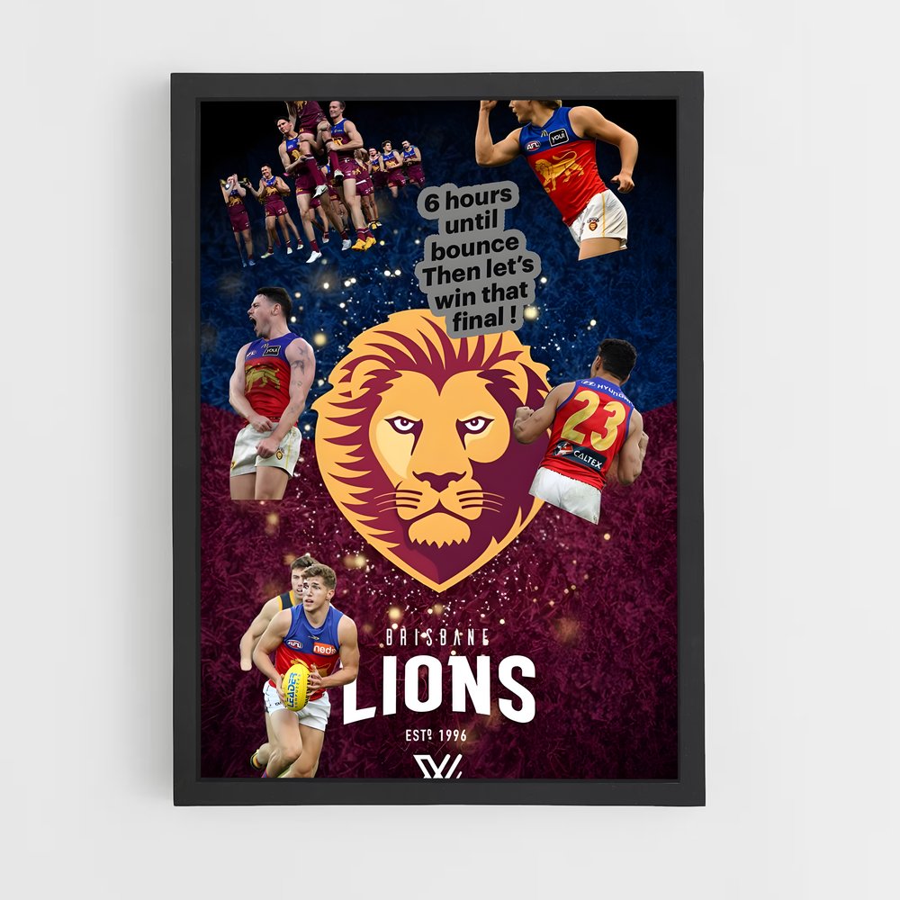 Poster Roar of the Lions – affiche Football australien (vue 2)